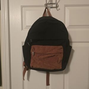 Stylish Black and Brown Backpack
